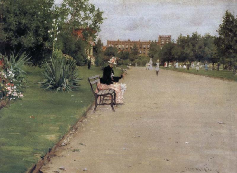 William Merritt Chase The view of park china oil painting image